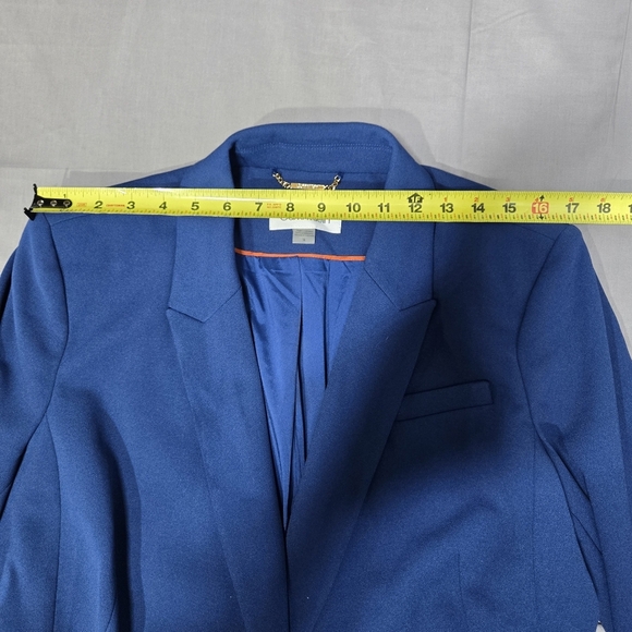 NWT Calvin Klein Blue Belted Blazer Jacket Women’s Size 14 Workwear Career‎ - Picture 10 of 14